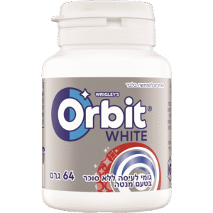 אורביט בקבוקון מסטיק מנטה 64ג`