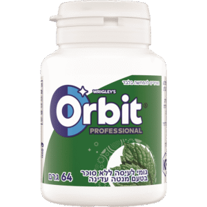 אורביט בקבוקון בבאבל מינט פירות 64ג`