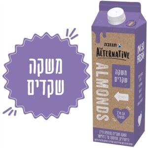 תנובה משקה שקדים 1 ליטר (משקה צמחי – תחליף חלב)
