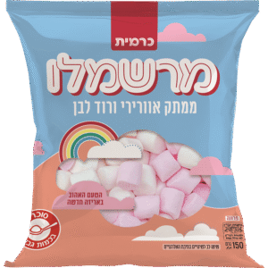 מרשמלו וורוד לבן 150 גרם כרמית