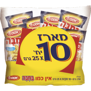 מארז 10 במבה 25ג`