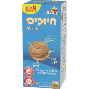 עוגיות חיוכים וטעם וניל עלית 600ג`