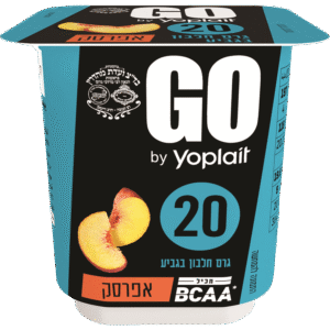 יופלה GO מעדן יוגורט בטעם אפרסק 20 גרם - יופלה בגביע (תנובה)