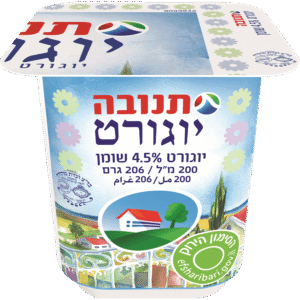תנובה יוגורט פרחים 200 גרם, 4.5% שומן