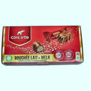 שוקולד בושה חלב ממולא קרם פרלין עם אגוזים ושקדים קוטדור 200 גרם