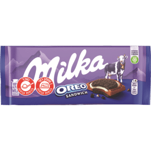 מילקה טבלת שוקלד חלב אוראו 100ג`