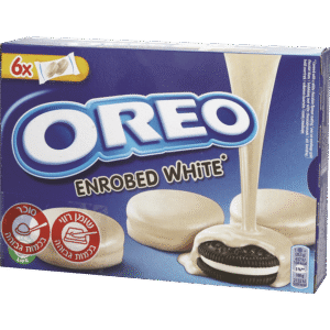 עוגיות אוראו בציפוי שוקולד לבן