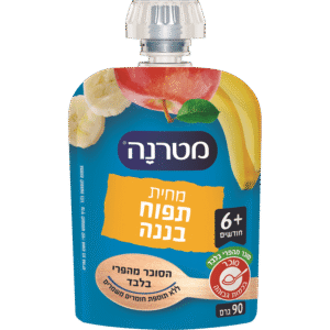 מחית תפוח בננה