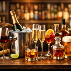 אלכוהול יין ובירה ומשקאות
