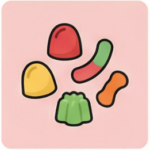 ממתקים גומי סוכריות ומסטיקים