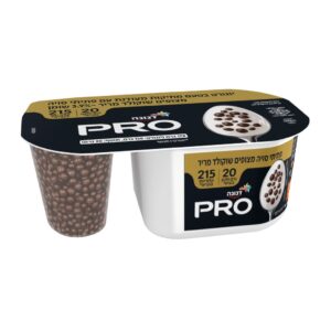 שטראוס דנונה פרו קראנצ' פצפוץ שוקולד מריר — יוגורט חלבון 178 גרם