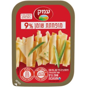 עמק לייט פרוסות גבינה צהובה 9% דלת שומן 200 גרם