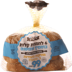 6יח' לחמניות קלות כוסמין שומשום ד"ר מרק