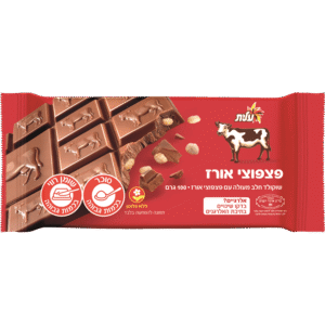 שוקולד פרה עלית חלב עם פצפוצי אורז 100 גרם
