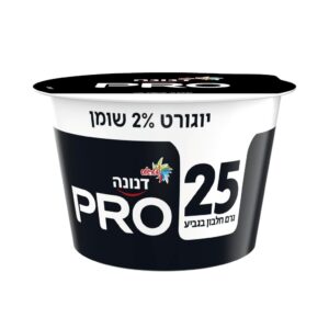 שטראוס דנונה פרו טבעי - 25 גרם חלבון, 2% שומן, 215 גרם
