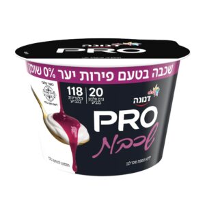 שטראוס - דנונה פרו 20 חלבון שכבה בטעם פירות יער, 215 גרם