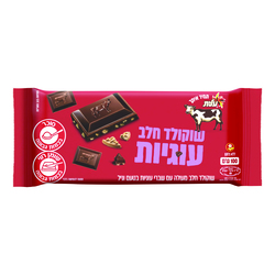 שוקולד פרה עלית 100 גרם חלב עוגיות