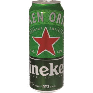 בירה הייניקן פחית 500 מל
