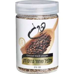 פלפל שחור גרוס דק 100 גרם תבליני פרג