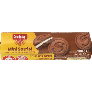 MINI SORRISI עוגיות בטעם שוקולד במילוי קרם חלב ללא גלוטן