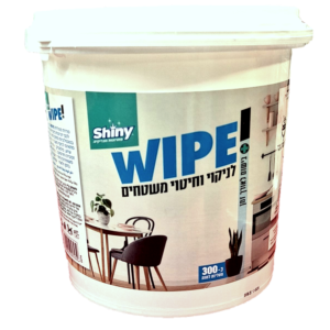 דלי מגבונים לניקוי וחיטוי כללי 300 מטליות לחות למשטחים - שייני
